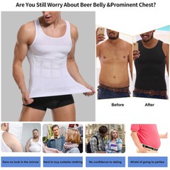 Men’s Body Shaper Toning T-Shirt Ultra Durable Vest High Compression Underwear