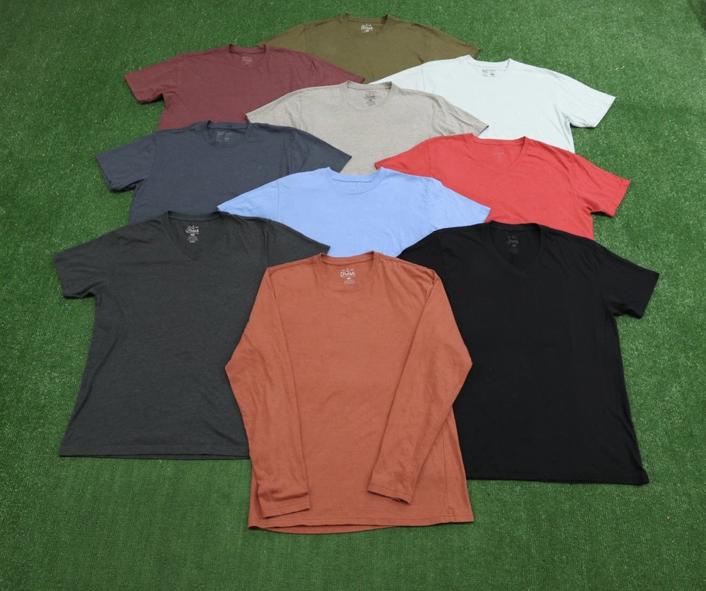 Lot Of 10 Fresh Clean Tees Short Sleeve T-shirts sz Medium X166