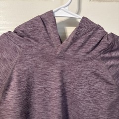 All In Motion XL (16) Long Sleeve Purple Athletic Hoodie Shirt With Thumb Holes