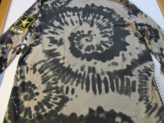 U.S ARMY USA FLAG LONG SLEEVE TIE DYED T-SHIRT 2XL NEW NWT UNITED STATES