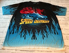 Vintage Y2K 90s No Boundaries Speed Demon Car Vehicle Thin XL
