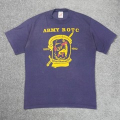 Vintage University of Delaware Army Mens Medium Blue Short Sleeve T-Shirt