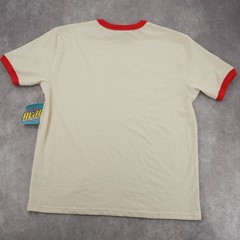 ALAB Astro Cream Ringer Tee Red Collar Sleeve Detail Short Sleeve Shirt M
