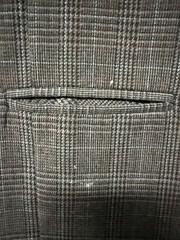 Gray Plaid Suit Vest Waistcoat Adjustable Back 19×27 Unbranded