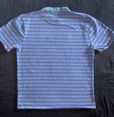 GUESS ASAP A$AP Originals Men’s Purple Green Striped Logo T-Shirt Size M