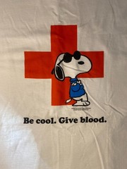American Red Cross x Snoopy Be Cool Give Blood XL T-Shirt – Blood Donor Shirt