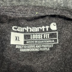 Carhartt K231 Original Fit Long Sleeve Graphic Logo Sleeve Shirt XL Gray