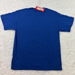 Marvel SpiderMan Costume T-Shirt Graphic Tee Blue Superhero Comic Book