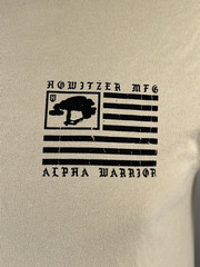 Howitzer Style Men’s T-Shirt ALPHA WARRIOR Military Grunt M L XL 2XL 3XL 4XL 5XL