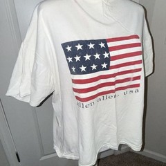 Vintage Allen Allen USA American Flag Graphic T-Shirt