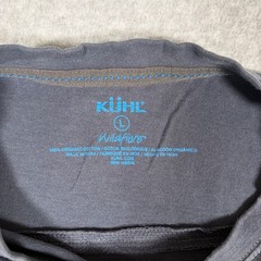 Kuhl Wildfibre T Shirt Mens Large Black Organic Cotton Short Sleeve Tee