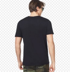 Oakley O-Ellipse Tee T Shirt Large Jet Black Graphic Hydrolix Moisture Wicking