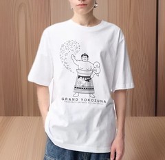 GU Graphic T-Shirt Sumo Rikishi Tee Japan Limited NEW Japanese Kimiaki Yaegashi