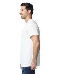 Lot of 5 Gildan® 3000 White Cotton Short Sleeve T-Shirt Adult XL **NEW STYLE**