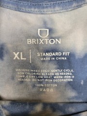 Brixton T Shirt Men’s XL Logo Front And Back Tie Dye Standard Fit