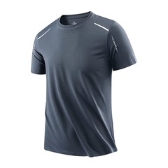 Mens Quick Dry Running T Shirt Breathable Hiking Fishing Sport Tee Top
