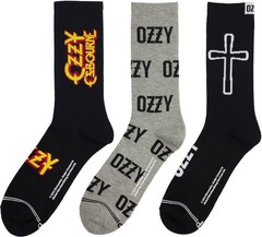 Ozzy Osbourne – Perri’s – Ozzy Osbourne – Volume – Crew Socks (3 Pack) [New ] So