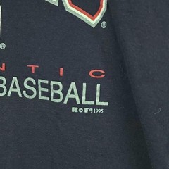 Vintage 90s Russell Athletic Atlanta Braves Baseball T Shirt Fits Medium