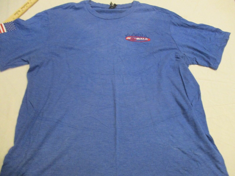 Mens district power gary belle blue t-shirt sz xxl