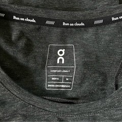 On Running Men’s Comfort Long T Black Long Sleeve Wool Blend M Gym Base Layer