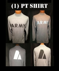 MEN’S MED SHIRT LONG SLEEVE PHYSICAL T-SHIRT IPFU FITNESS US ARMY REFLECTIVE PT