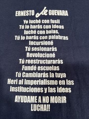 Vintage Y2K Ernesto Che Guevara Fruit On The Loom Double Print T Shirt