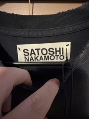 Satoshi Nakamoto “Don’t Forget To Smile” Black t shirt XL