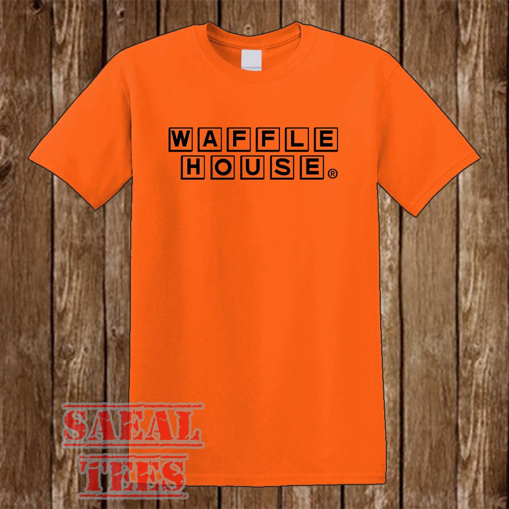 Waffle House Retro Restaurant Men’s Orange Size S-5XL
