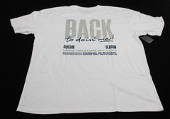 Outrank Men’s 100% Cotton Back To Doin’ Me T-Shirt BL1 White Size 2XL NWT