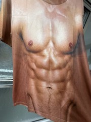 Halloween Men Muscle 3D Print T-Shirt Summer Short Sleeve Digital Printing Top
