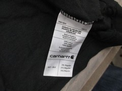 Carhartt Size 3XL Mens Black 100% Cotton Short Sleeve Utility Work TShirt 176