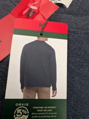 Orvis Long Sleeve Crew Sweatshirt Men’s Size M Blue Casual Pullover NWT