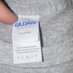 Gildan Heavy Cotton Men’s L Gray Jaguar DNA Graphic Logo Tee