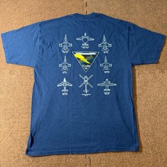 Jerzees USS Ronald Reagan CVN 76 Navy Blue Graphic T-Shirt Mens XL High Cotton
