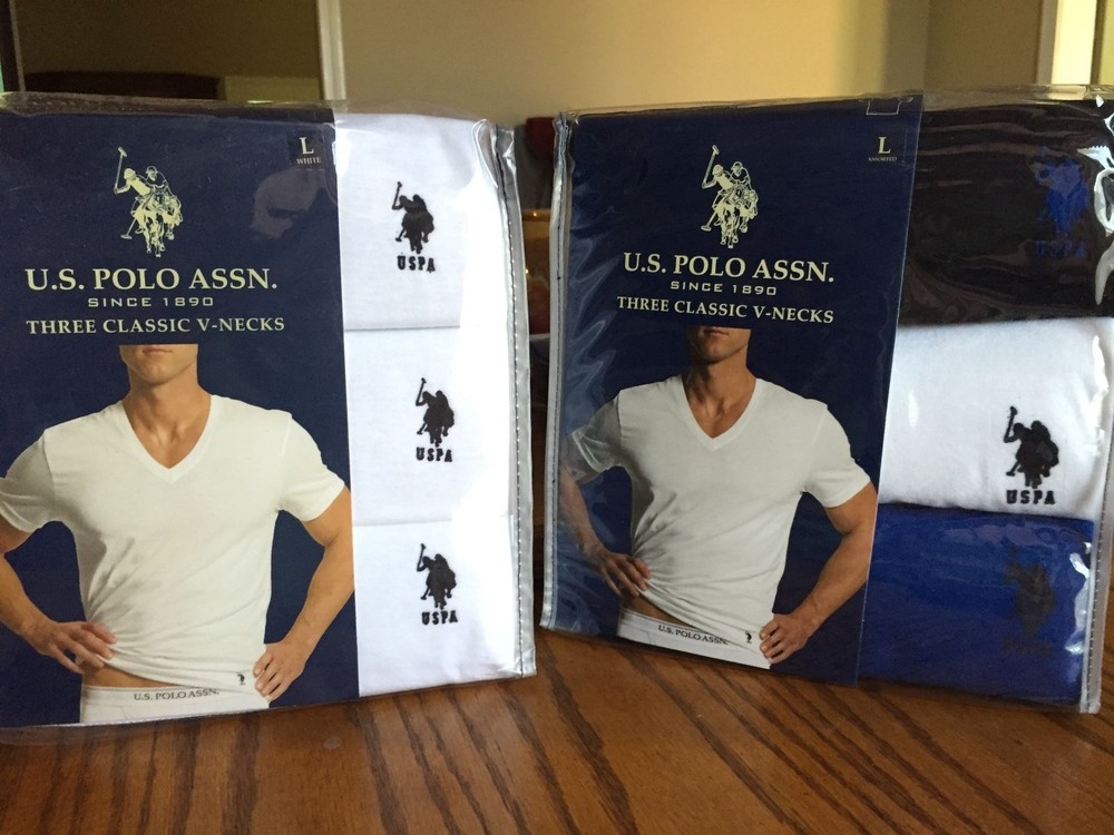 U.S. Polo Assn. Classic V-neck T-Shirt S M L XL XLT 2XLT 3XLT 4XLT