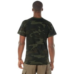 Men’s Midnight Woodland Camo T-Shirt – Stealth Ops Camouflage Short Sleeve Tee