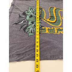 SHEIN Gray Acid Wash Graphic Tee Oversized Rose Halo Streetwear T-Shirt Large