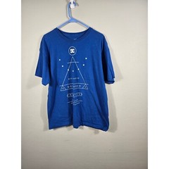 DC Shoes Graphic Print Blue T-Shirt Short Sleeve Casual Mens XL/XG/XG