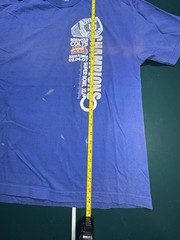 Vintage Indianapolis Colts Superbowl XLI Champions 2007 T Shirt XL Faded Blue
