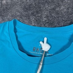 Rhone Reign Short Sleeve Pima Cotton Training T-Shirt Cyan Blue Mens Large