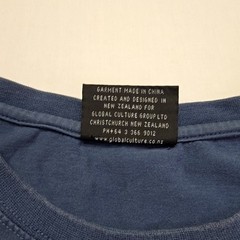 Vintage Global Culture Shirt Game On Kiwi Rugby XL Blue Graphic Tee