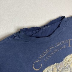 Vintage Thrashed 2002 Common Ground Country Fair Shirt Mens XL Liberty Graphics