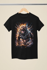 Fire & Storm Pitbull In Chains T-Shirt Unisex