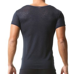 Sexy Ultra-thin Men’s Undershirts Casual Short Sleeve Basic Daily T-shirts Tops