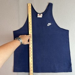 Vintage 80s 90s Nike White Tag Muscle Tank Stringer Mens M Gym Made USA Cotton