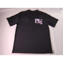 H&M Blue Forever MMXXIV Loose Fit Black Polaroid Graphic T-Shirt Mens US S Small