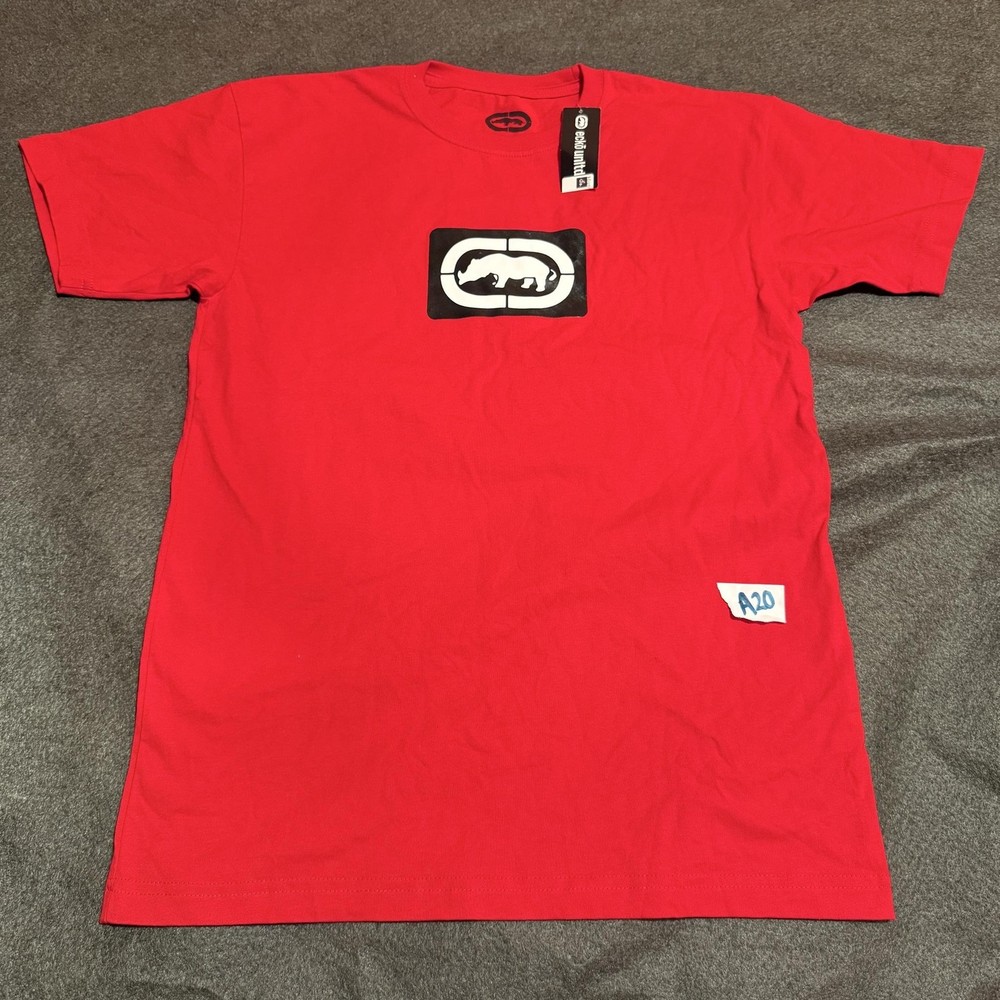 Ecko Unltd Shirt Mens Medium Red Rhino Logo Graphic Tee New With Tags Streetwear