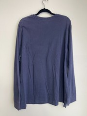 Croft & Barrow Easy Care Mens XL Navy Pocket Long Sleeve T-Shirt Cotton Blend