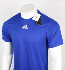 Adidas Men’s Creator Short Sleeve T Shirt Crew M Medium Royal Blue White EK0088