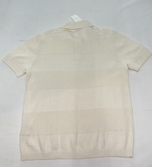 H&M Regular Fit Ribbed Polo Shirt Size Medium